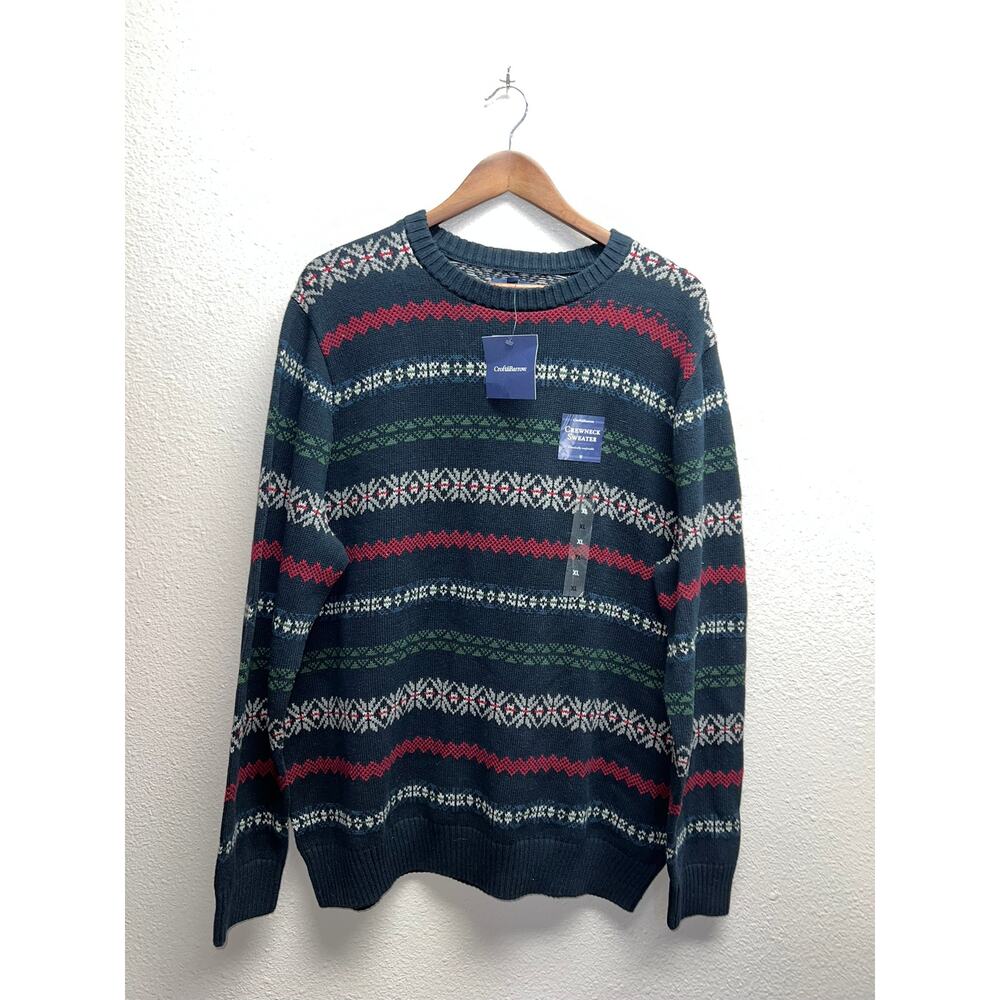 Croft & Barrow Crewneck Sweater Christmas Design NWT 2000s XL New With Tags